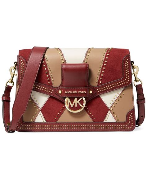 michael michael kors jessie flap leather shoulder bag|michael kors kensington shoulder bag.